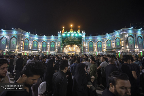 آخرین شب قدر در جوار حرم حسینی / گزارش تصویری