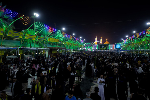 سرور زائران آستان حسینی در آستانه ولادت حضرت علی اکبر (ع) گزارش تصویری