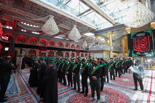 خادمان و زائران آستان حسینی در عزای یادگار کربلا / گزارش تصویری