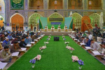 نخستین روز ماه رمضان در بارگاه حضرت علی (ع) / گزارش تصویری