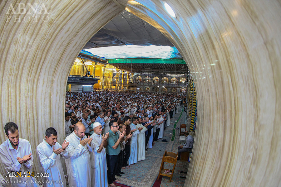 گزارش تصویری از نماز باشکوه عید سعید قربان در بین الحرمین کربلا